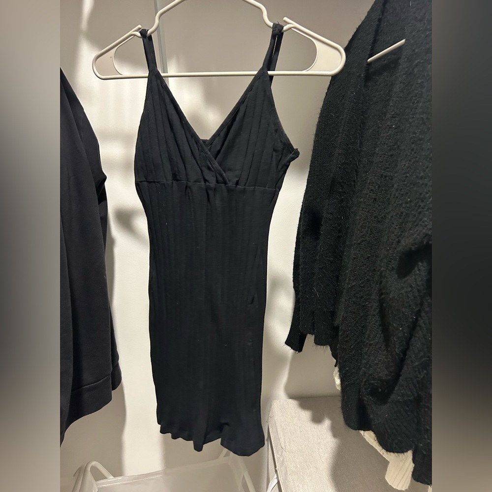 Size S shown spaghetti strap dress